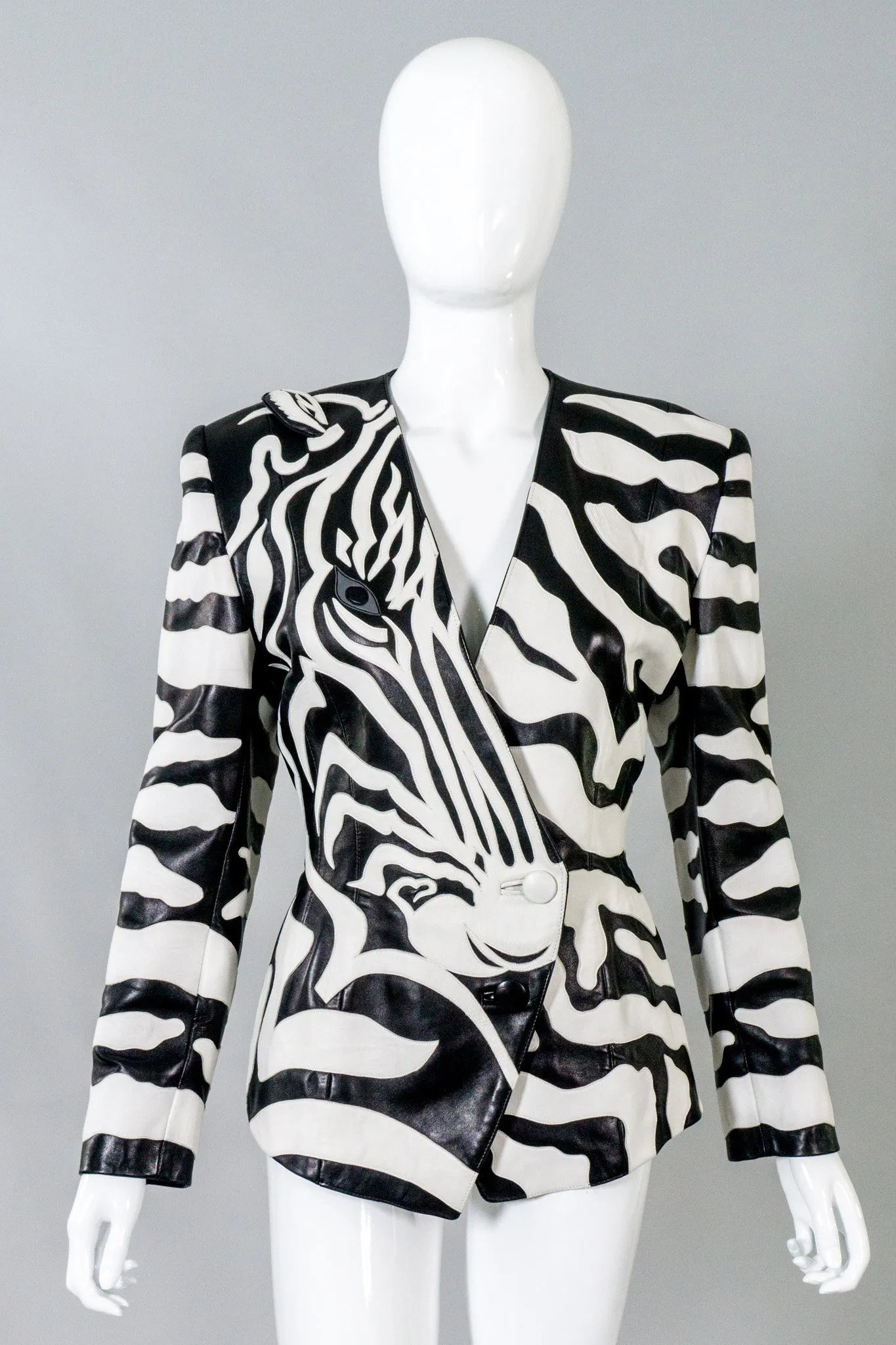 Leather Zebra Jacket