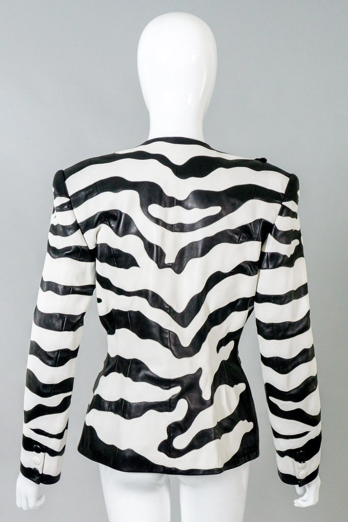 Leather Zebra Jacket