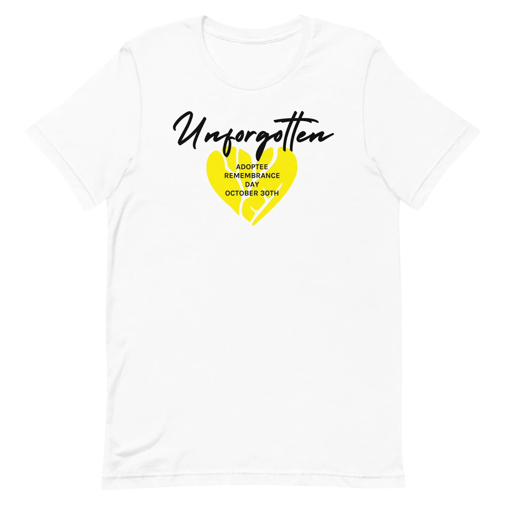 Limited Edition Unforgotten Adoptee Remembrance Day Unisex t-shirt
