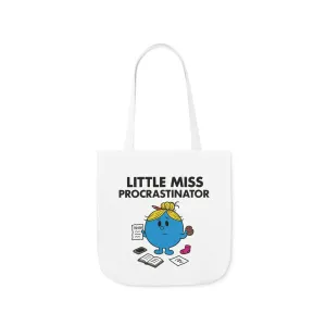 Little Miss Procrastinator Canvas Tote Bag