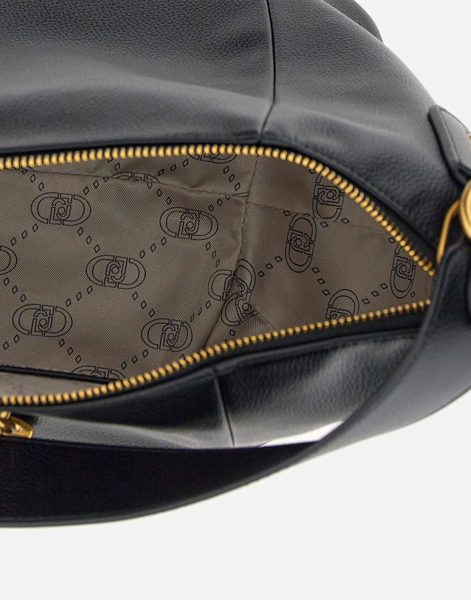 Liu Jo Hobo Vegan Leather Black Shoulder Bag