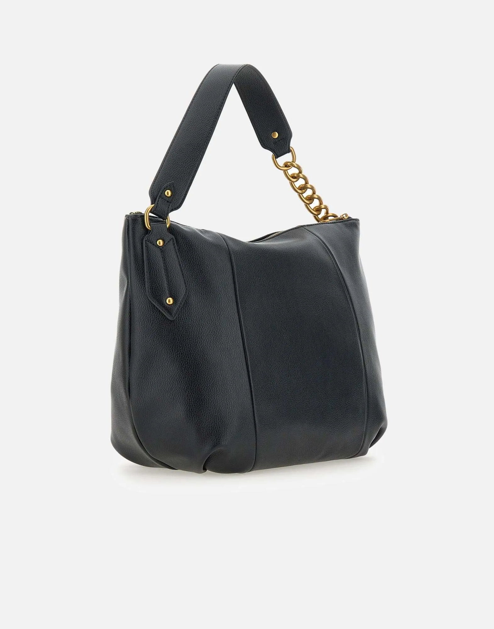 Liu Jo Hobo Vegan Leather Black Shoulder Bag