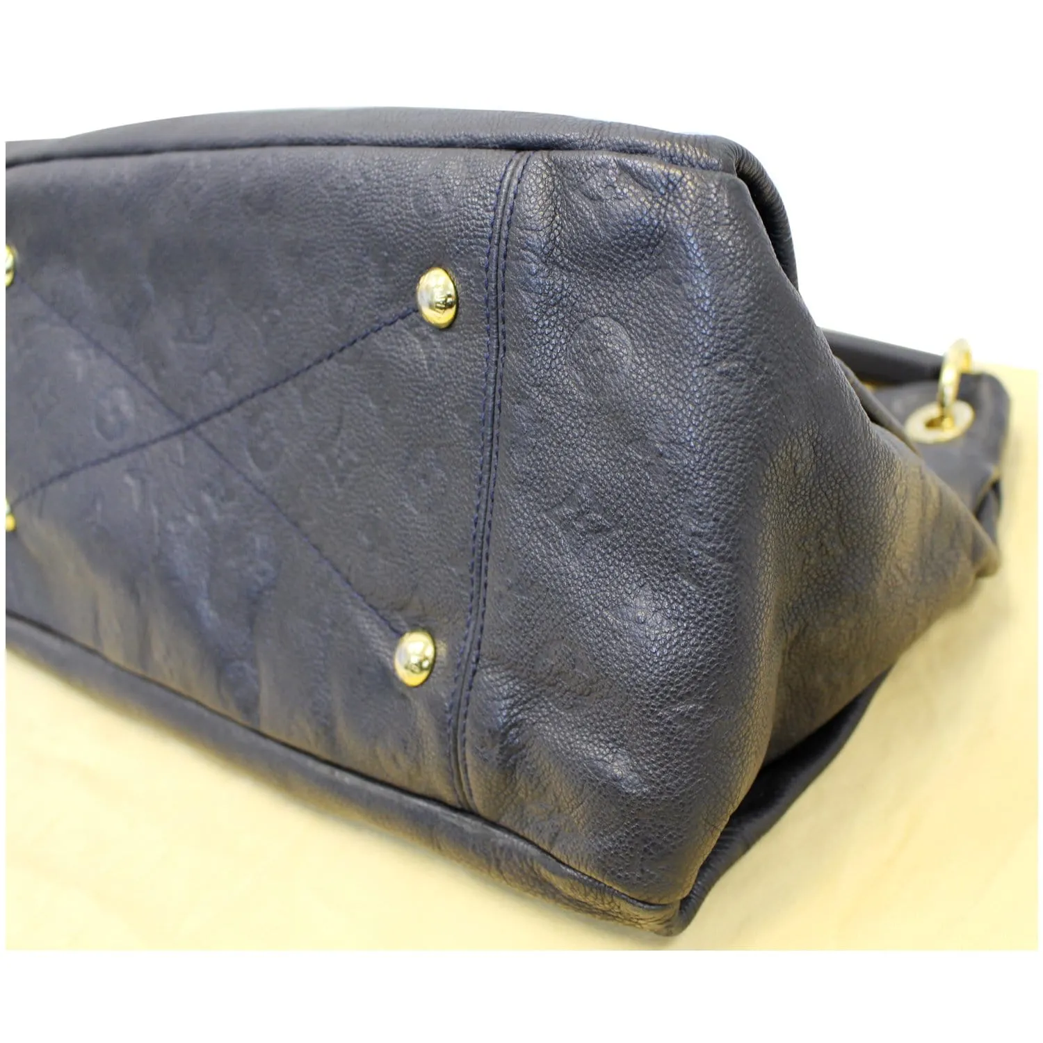 Louis Vuitton Artsy MM Empreinte Blue Infini Monogram Shoulder Bag