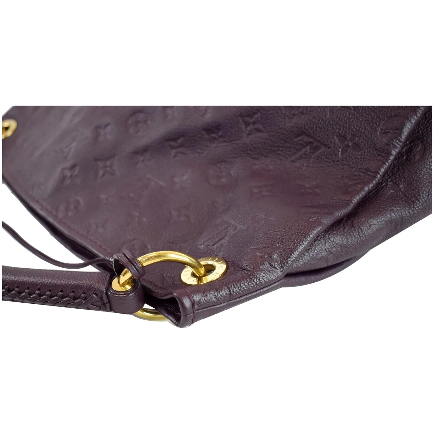 LOUIS VUITTON Artsy MM Empreinte Leather Shoulder Bag Aube