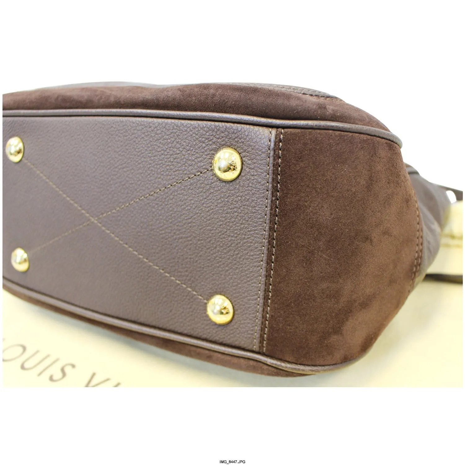 LOUIS VUITTON Audacieuse PM Terre Empreinte Leather Shoulder Bag