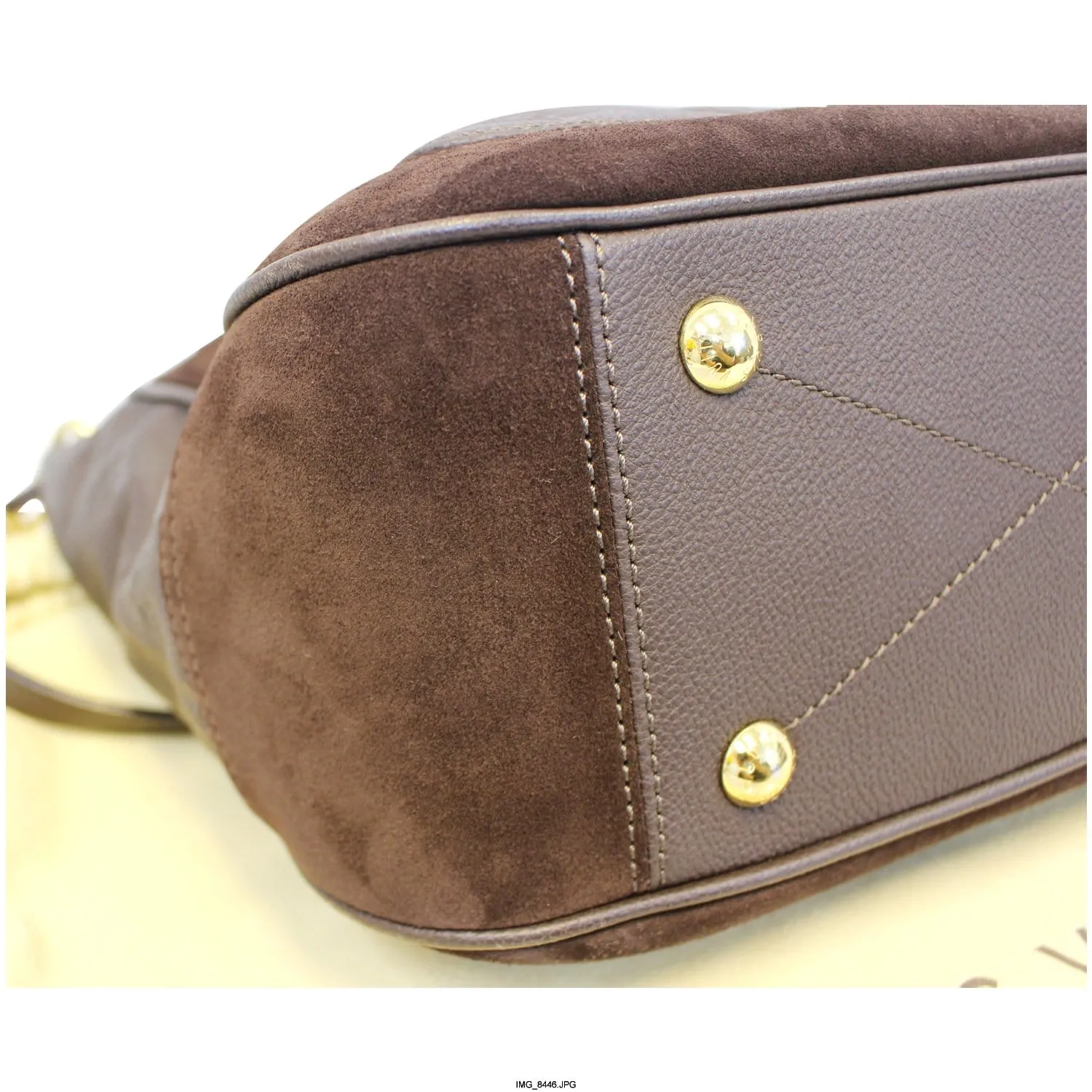 LOUIS VUITTON Audacieuse PM Terre Empreinte Leather Shoulder Bag