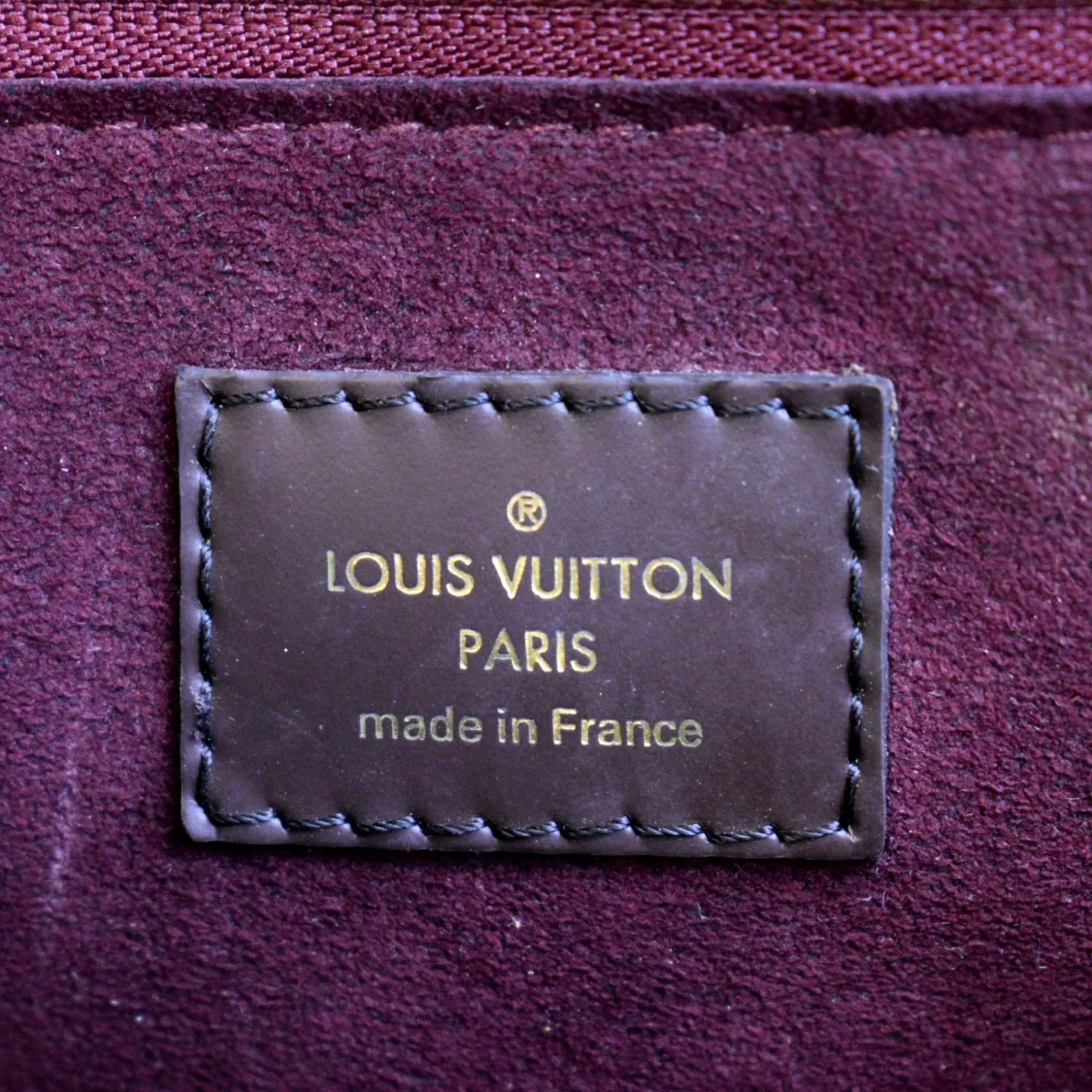 LOUIS VUITTON Brompton Damier Ebene Shoulder Bag Brown