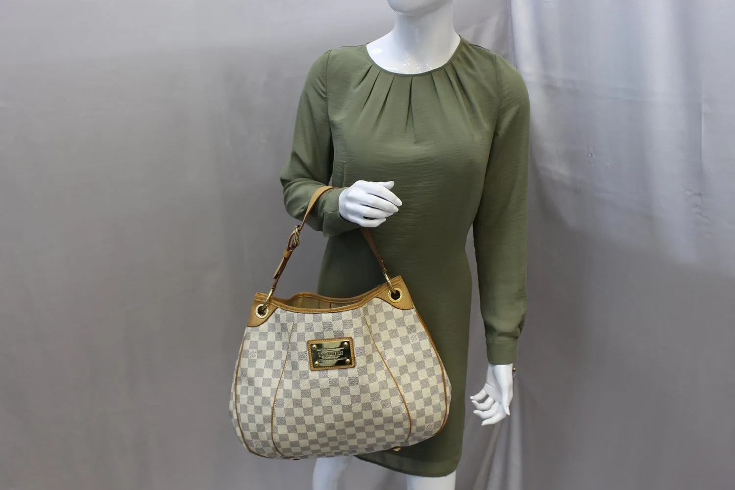 LOUIS VUITTON Damier Azur Galliera PM Shoulder Bag