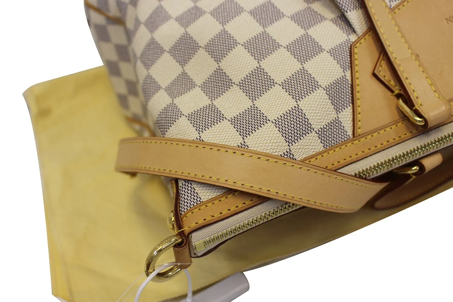 LOUIS VUITTON Damier Azur Siracusa GM White Shoulder Bag