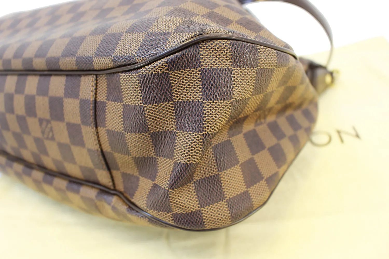 LOUIS VUITTON Damier Ebene Evora GM Tote Shoulder Bag