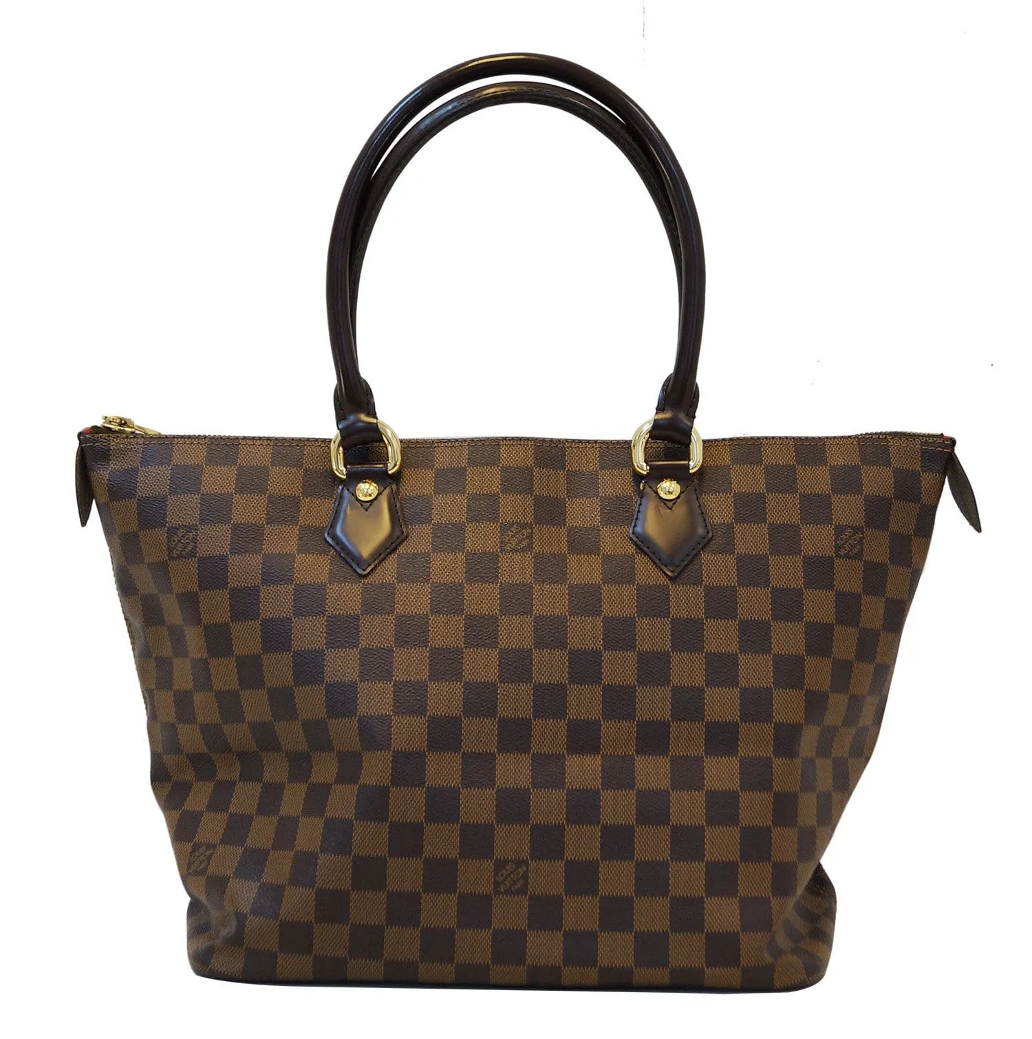 LOUIS VUITTON Damier Ebene Saleya MM Shoulder Handbag
