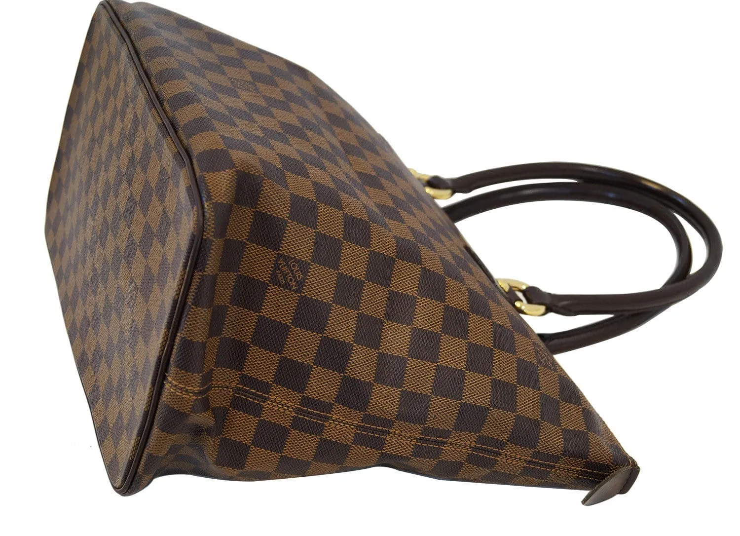 LOUIS VUITTON Damier Ebene Saleya MM Shoulder Handbag