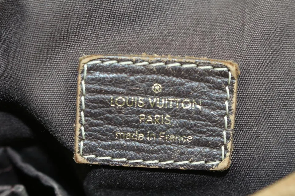 Louis Vuitton Ebene Monogram Mini Lin Manon MM Hobo 26lk324s