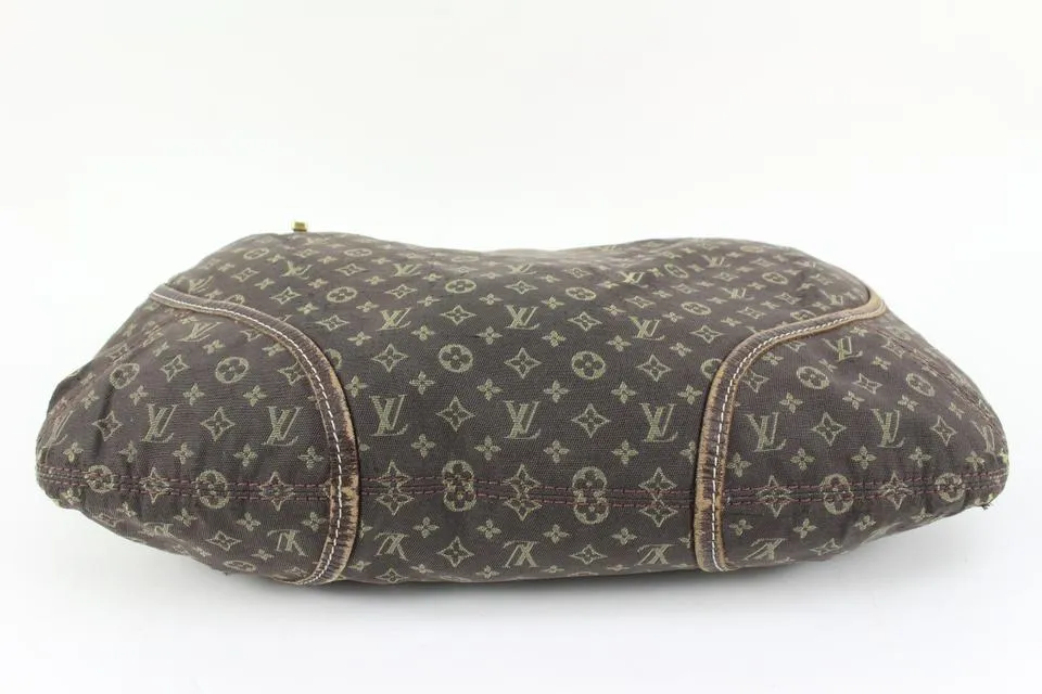 Louis Vuitton Ebene Monogram Mini Lin Manon MM Hobo 26lk324s