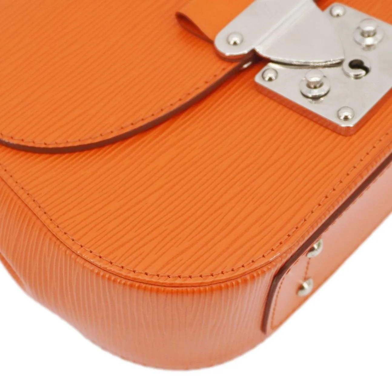 LOUIS VUITTON Eden Epi Leather Top Handle Shoulder Bag Orange