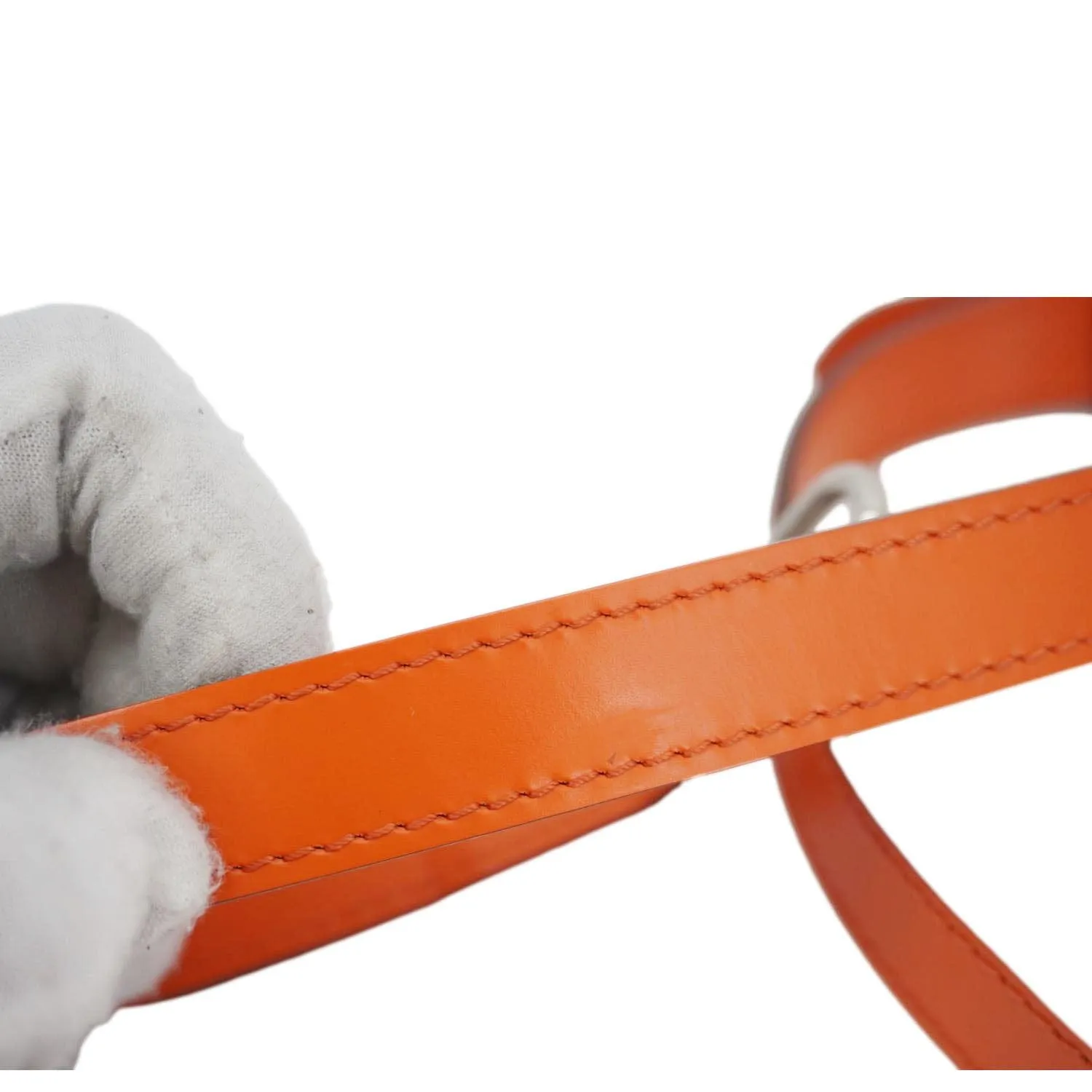 LOUIS VUITTON Eden Epi Leather Top Handle Shoulder Bag Orange