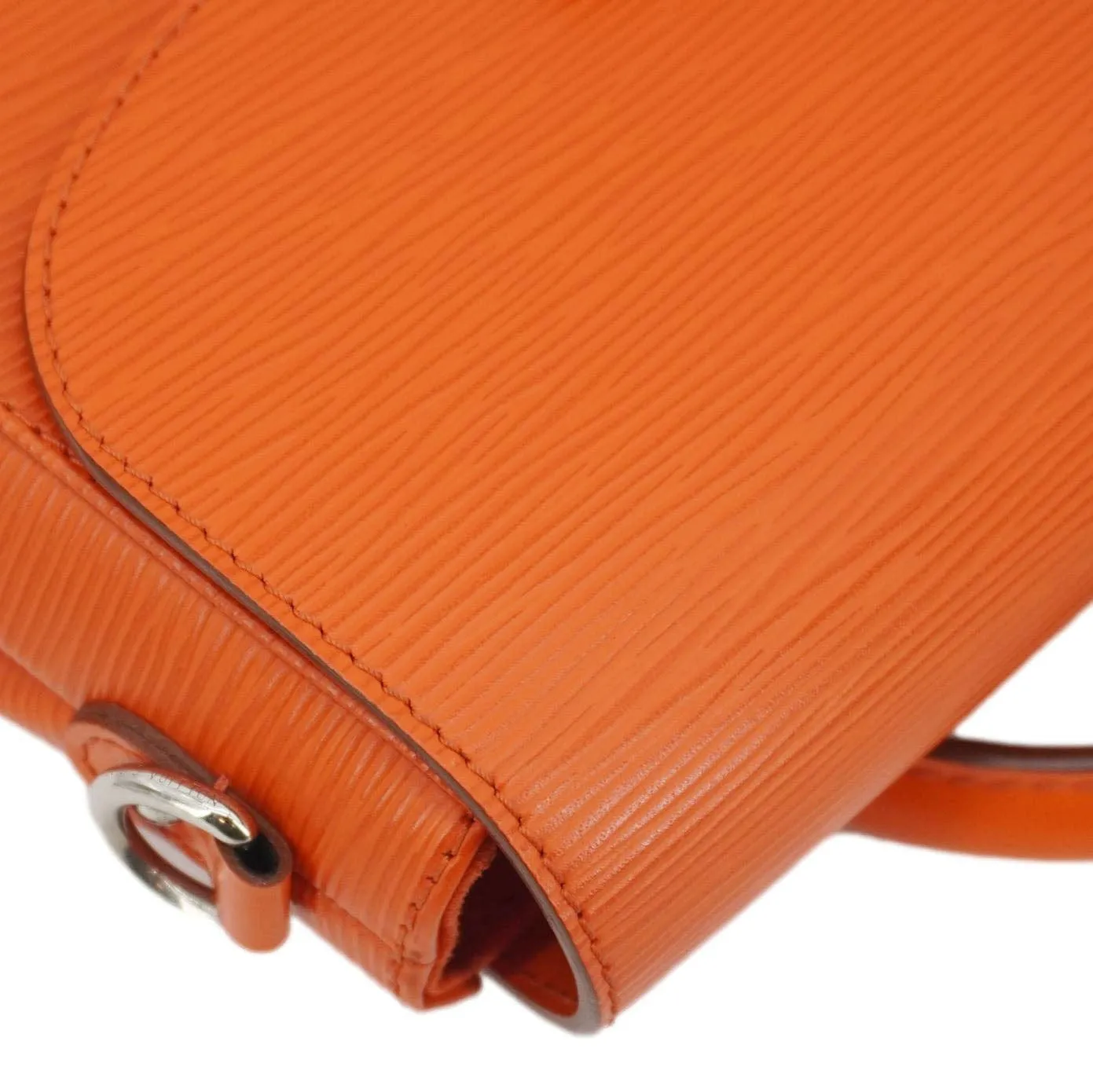 LOUIS VUITTON Eden Epi Leather Top Handle Shoulder Bag Orange
