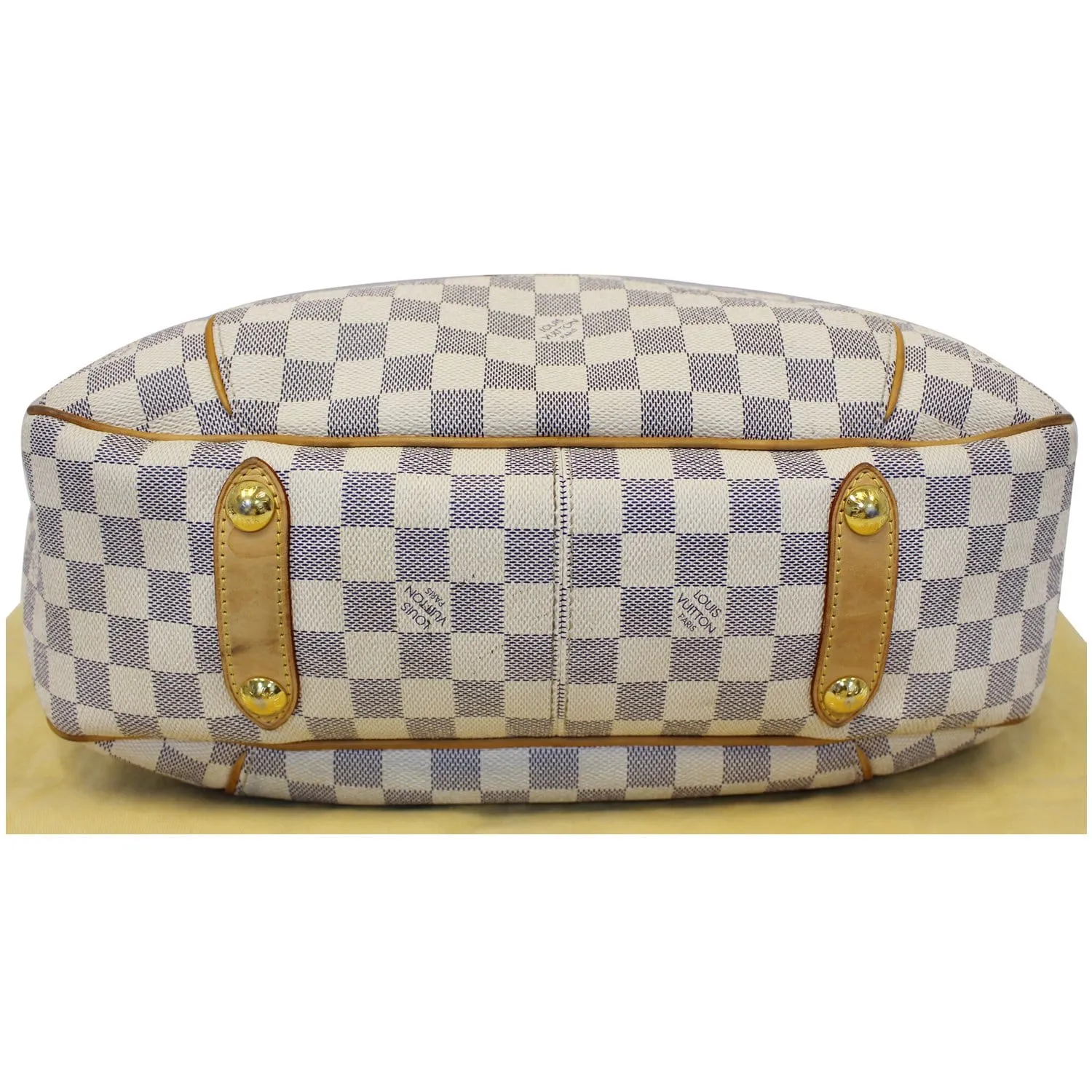 LOUIS VUITTON Galliera PM Damier Azur Shoulder Bag White