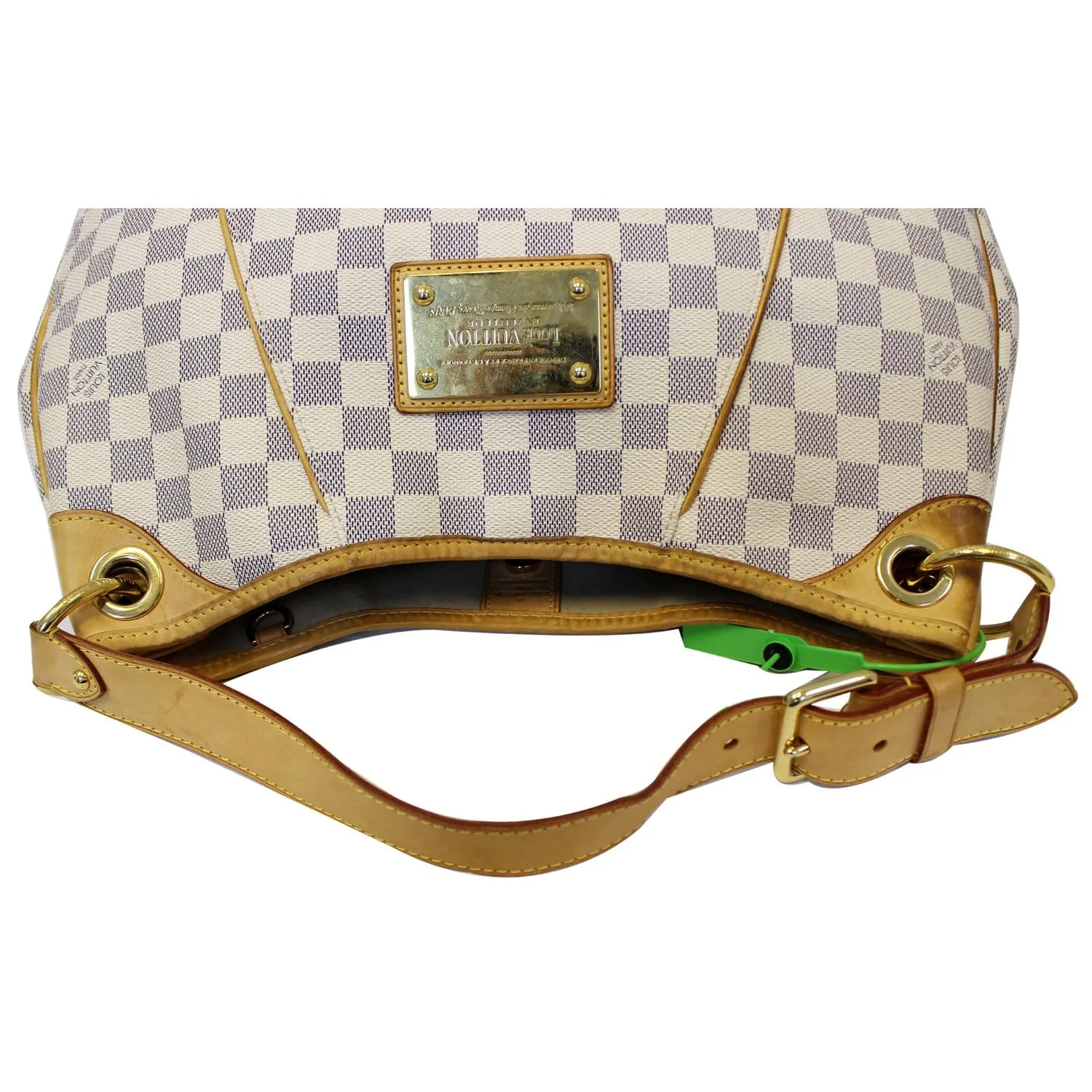 LOUIS VUITTON Galliera PM Damier Azur Shoulder Bag White