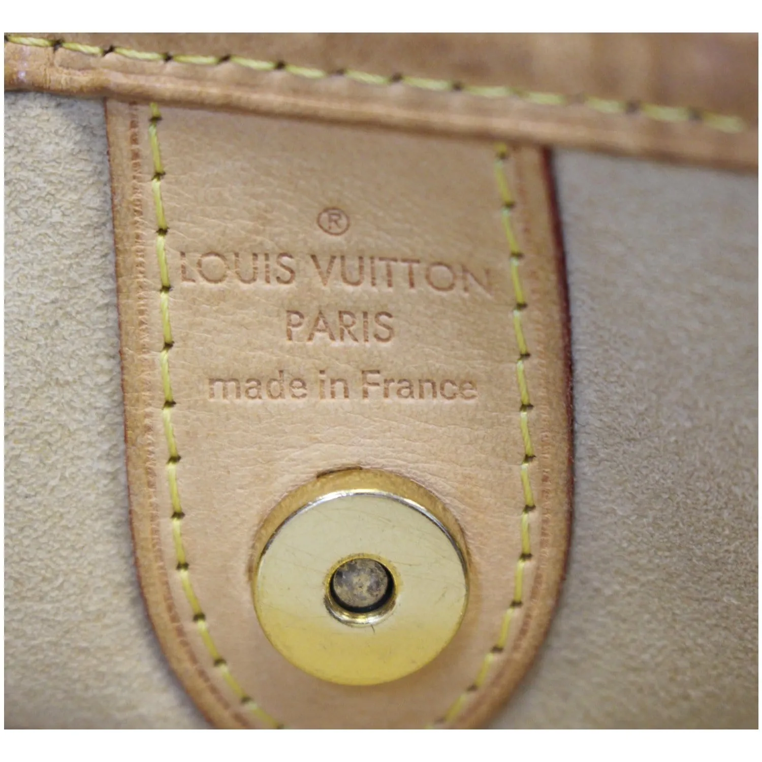 LOUIS VUITTON Galliera PM Damier Azur Shoulder Bag White