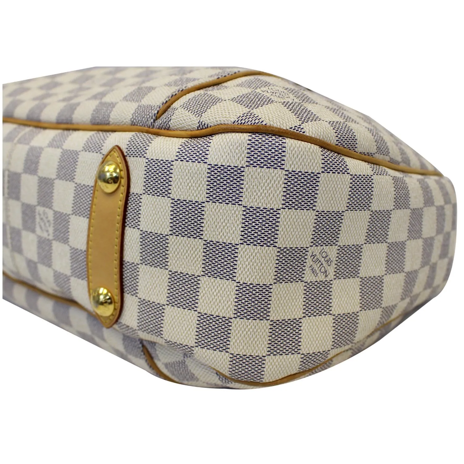 LOUIS VUITTON Galliera PM Damier Azur Shoulder Bag White