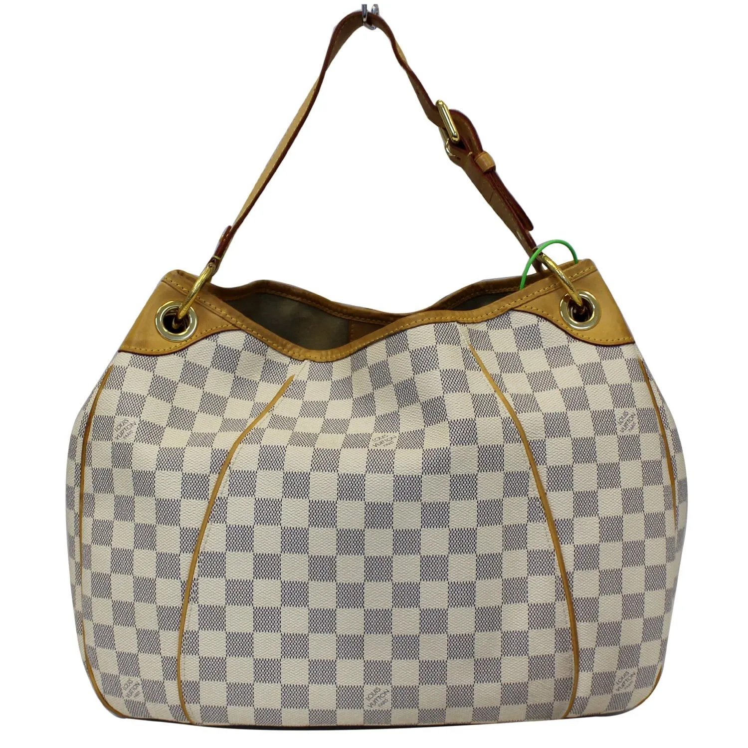LOUIS VUITTON Galliera PM Damier Azur Shoulder Bag White