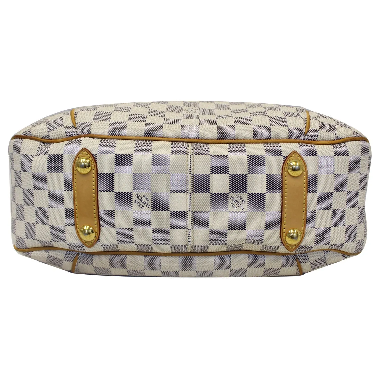 LOUIS VUITTON Galliera PM Damier Azur Shoulder Bag White