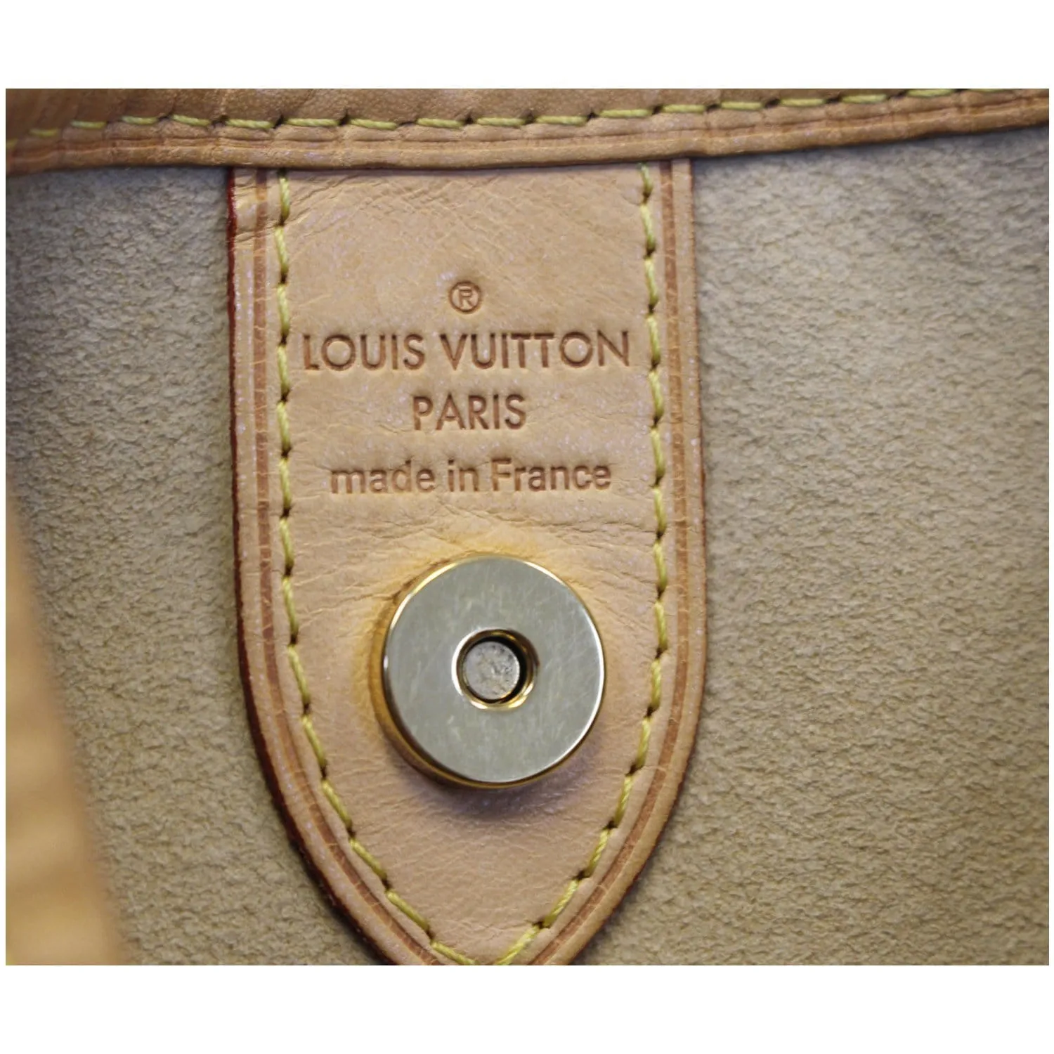 LOUIS VUITTON Galliera PM Damier Azur Shoulder Bag White