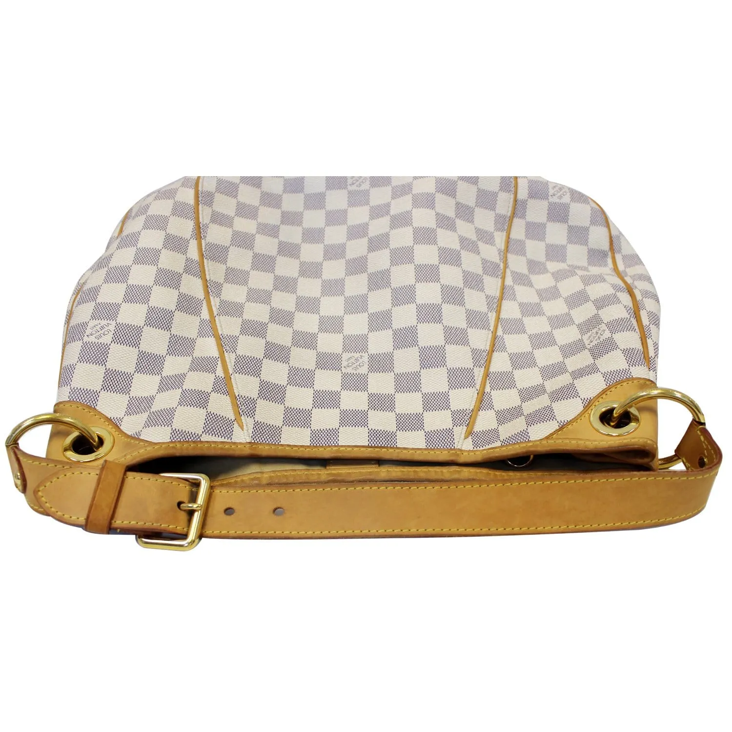 LOUIS VUITTON Galliera PM Damier Azur Shoulder Bag White