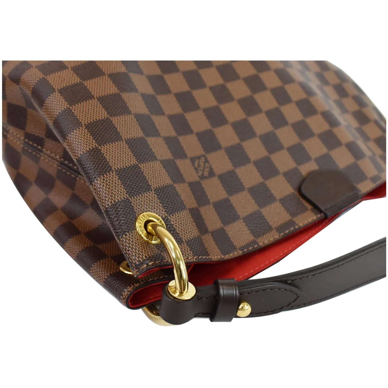 LOUIS VUITTON Graceful PM Damier Ebene Shoulder Bag Brown