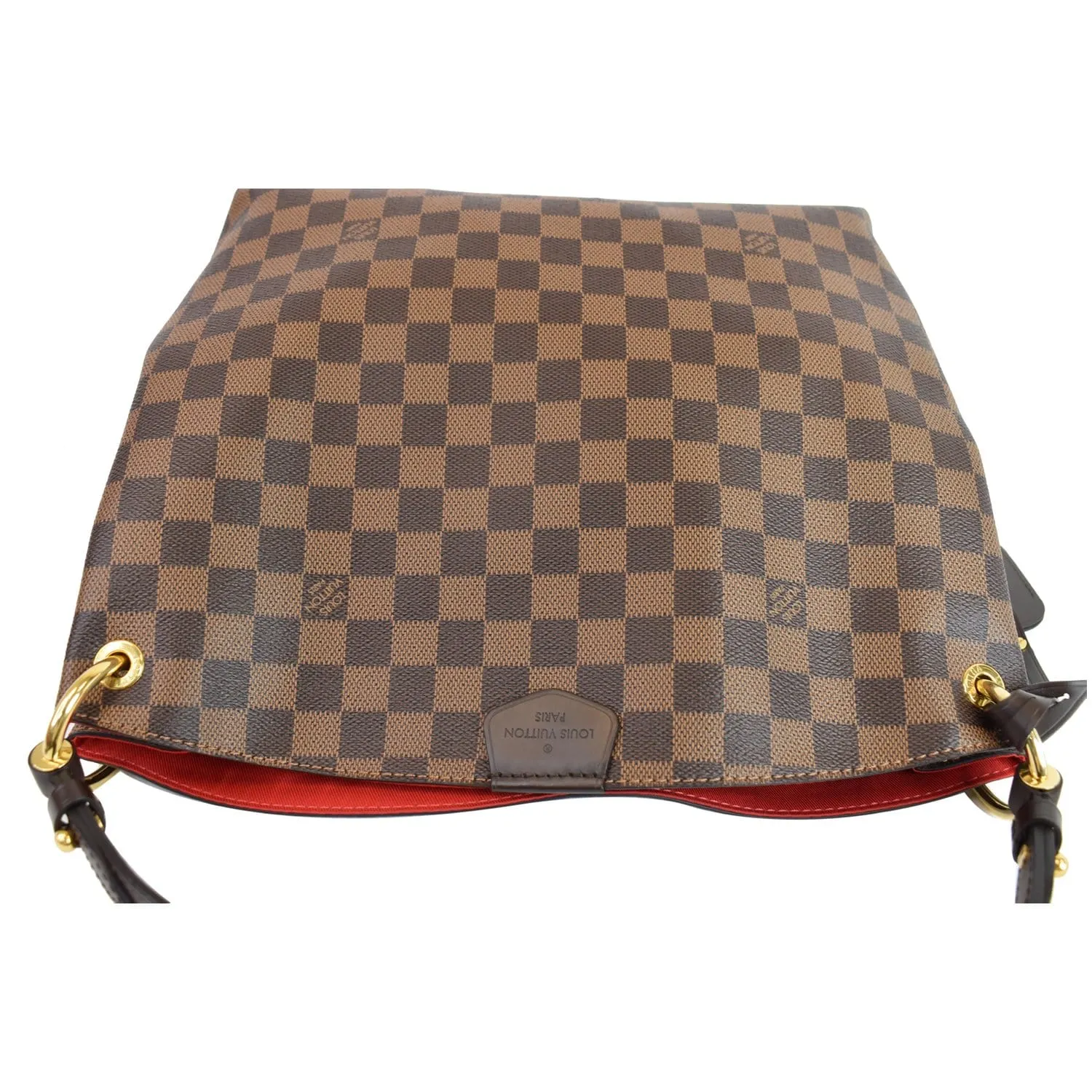 LOUIS VUITTON Graceful PM Damier Ebene Shoulder Bag Brown
