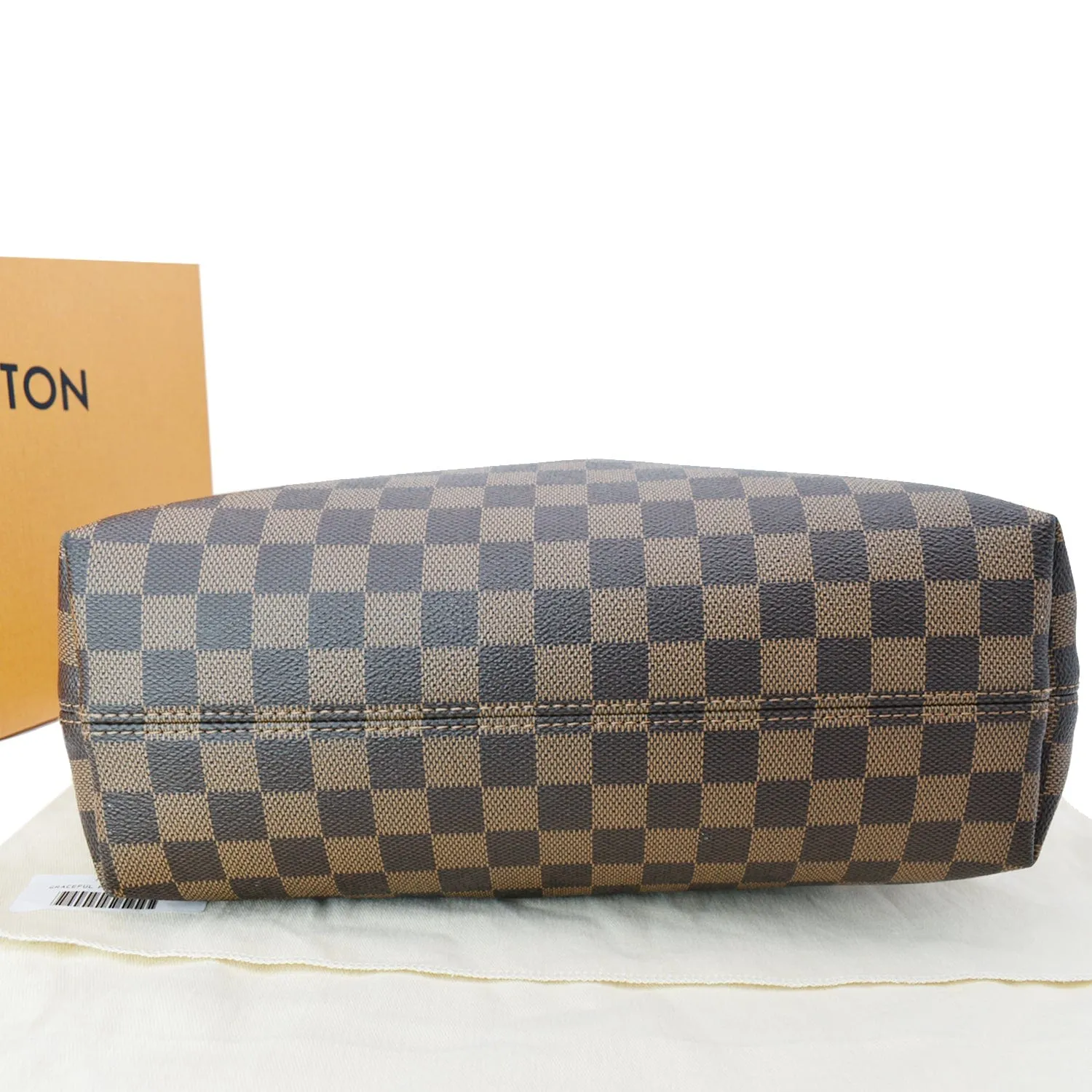 LOUIS VUITTON Graceful PM Damier Ebene Shoulder Bag Brown