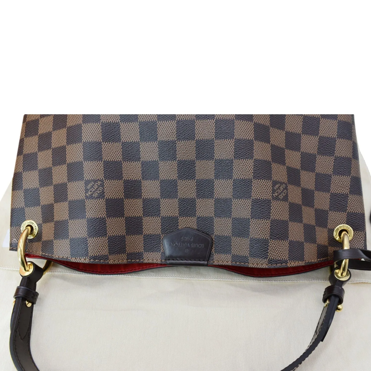 LOUIS VUITTON Graceful PM Damier Ebene Shoulder Bag Brown