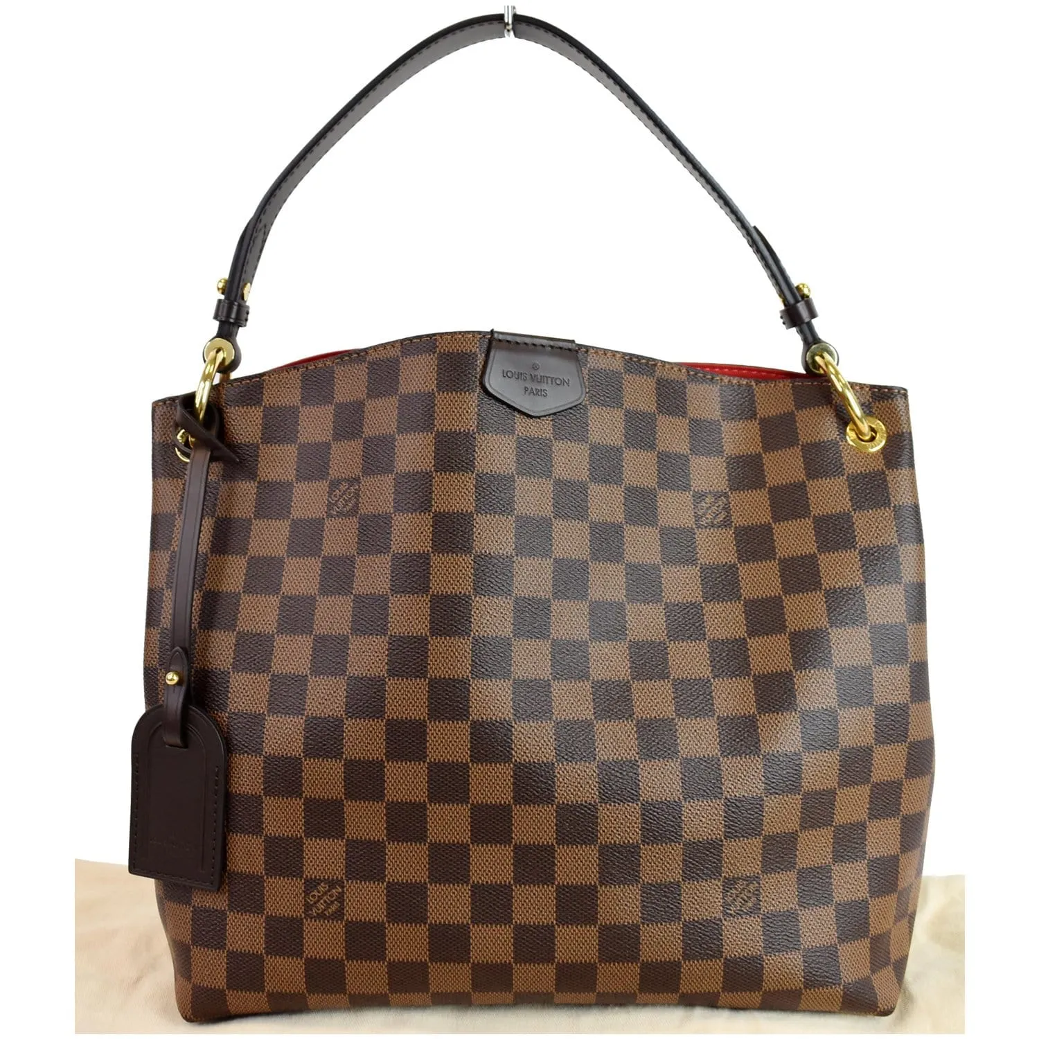 LOUIS VUITTON Graceful PM Damier Ebene Shoulder Bag Brown
