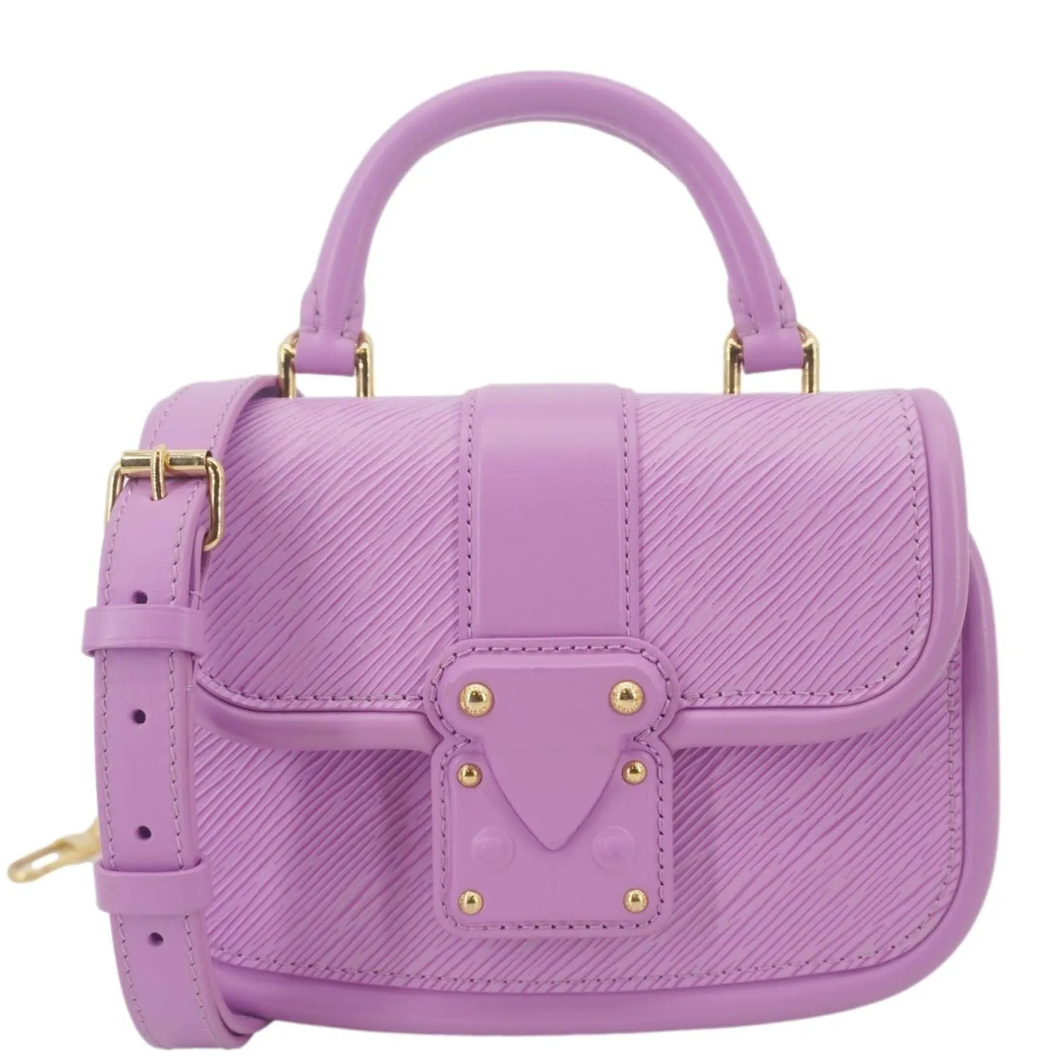 LOUIS VUITTON Hide and Seek Epi Leather Crossbody Bag Lilas Provence