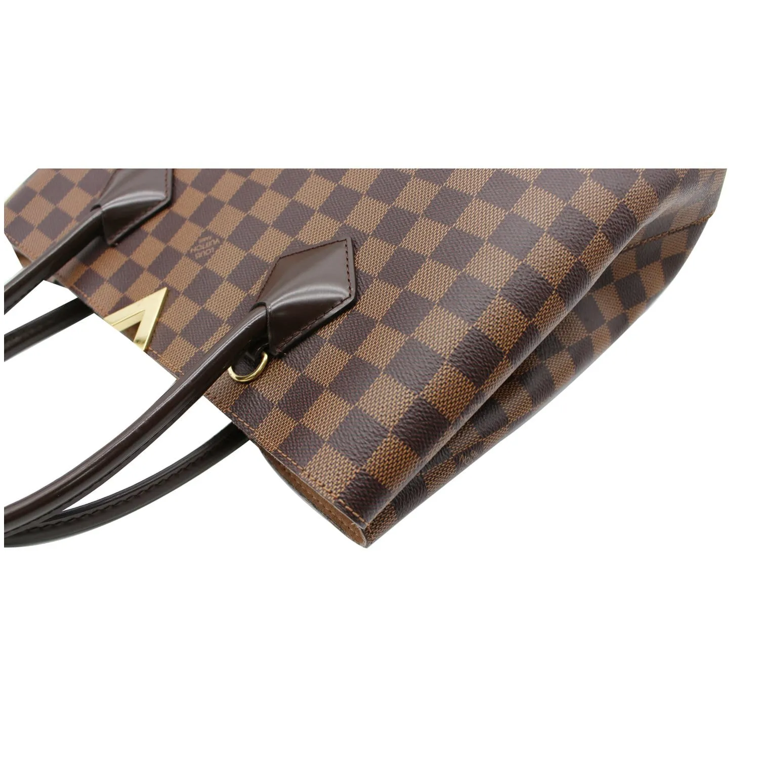 LOUIS VUITTON Kensington Damier Ebene Shoulder Bag Brown