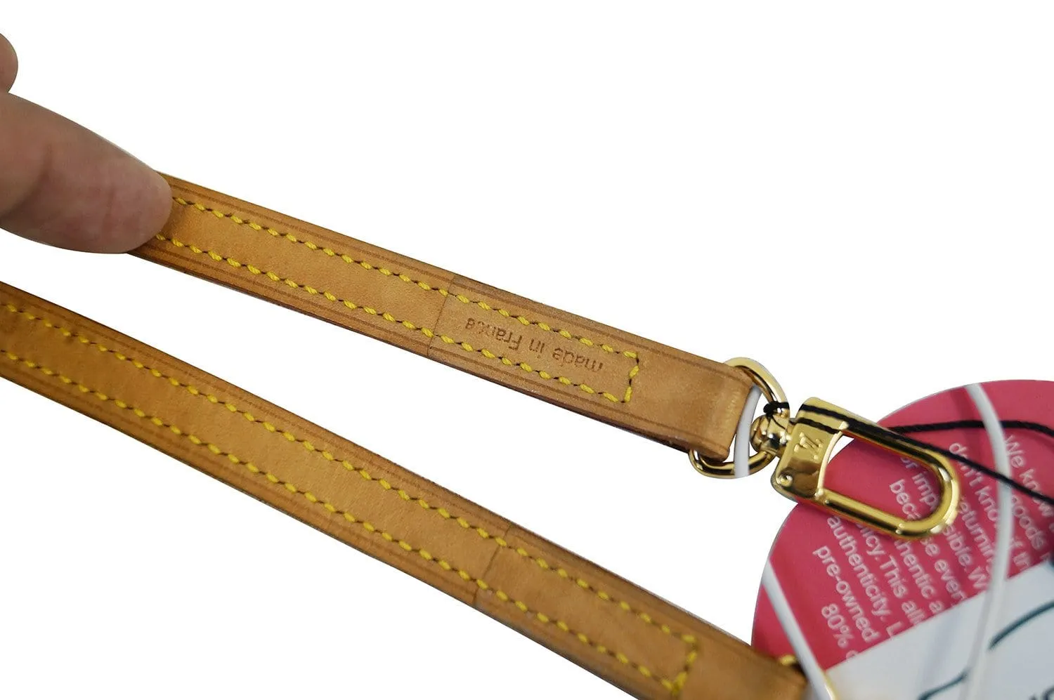 LOUIS VUITTON Leather Beige Shoulder Strap For Eva and Similar Styles