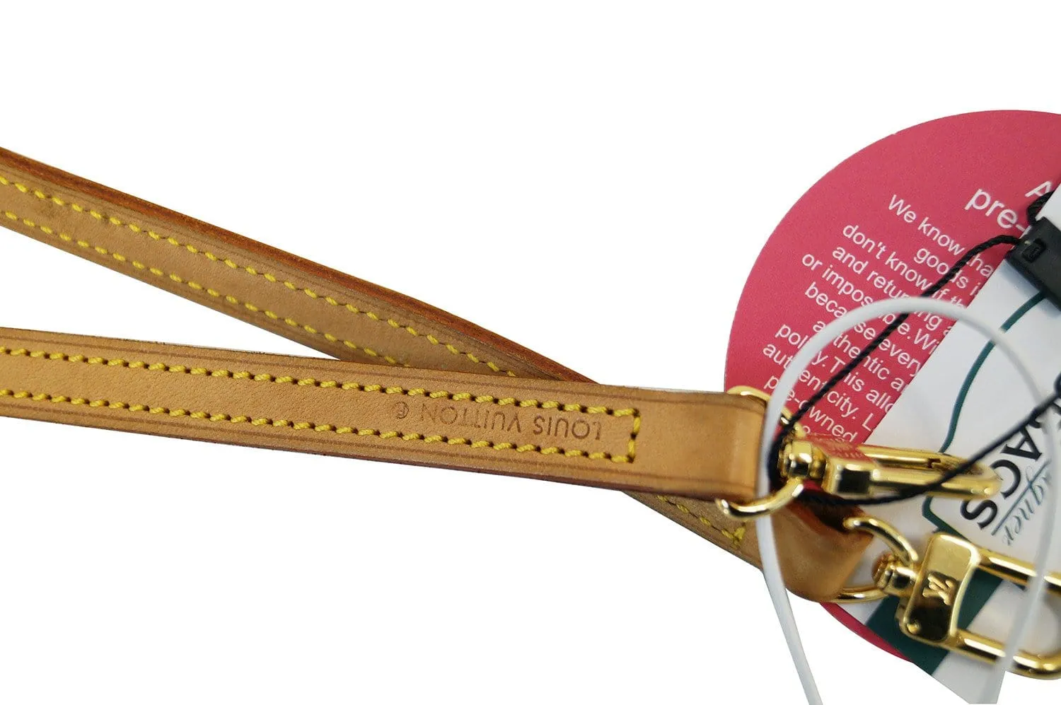 LOUIS VUITTON Leather Beige Shoulder Strap For Eva and Similar Styles