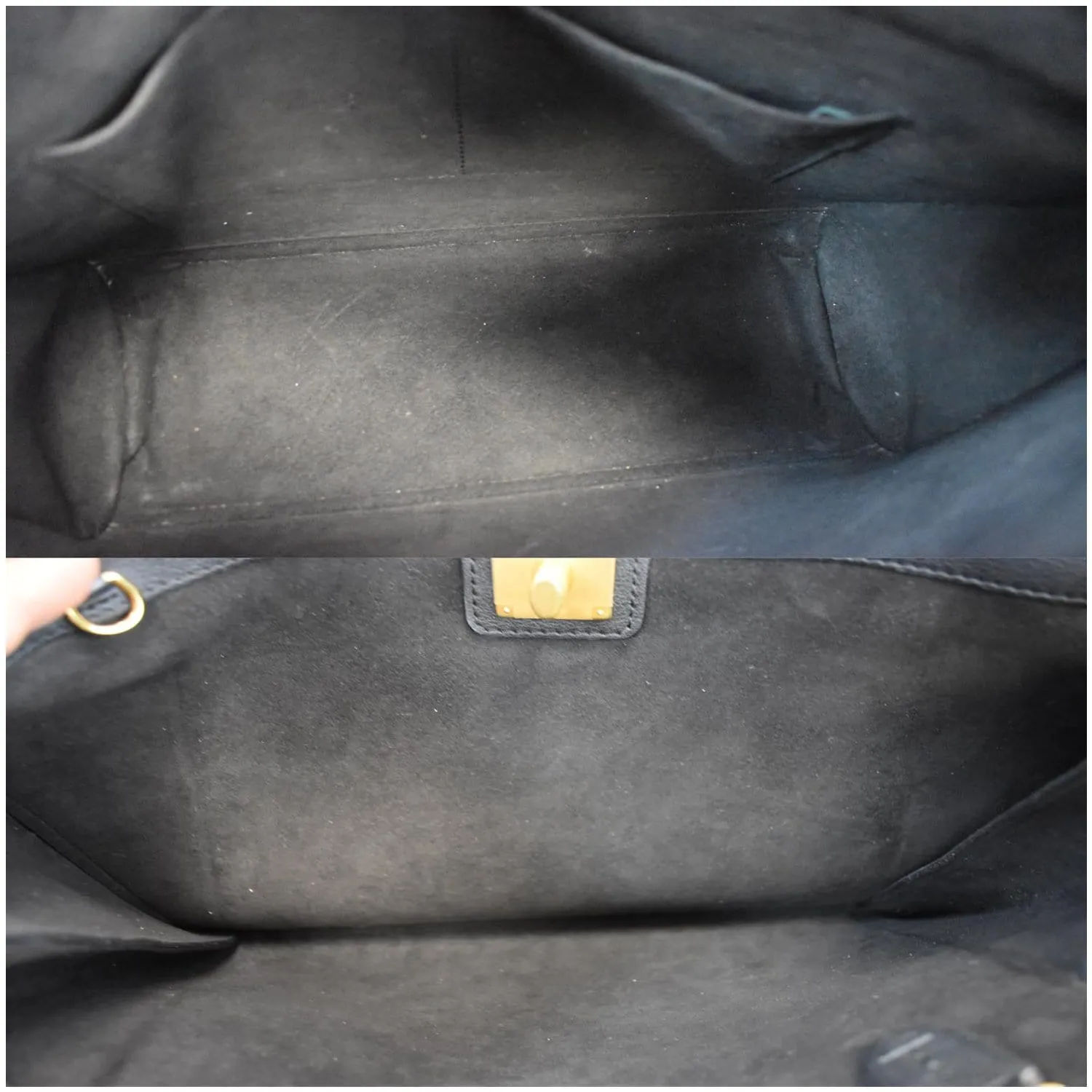 LOUIS VUITTON Lockmeto Calfskin Leather Tote Bag Black - 20% OFF
