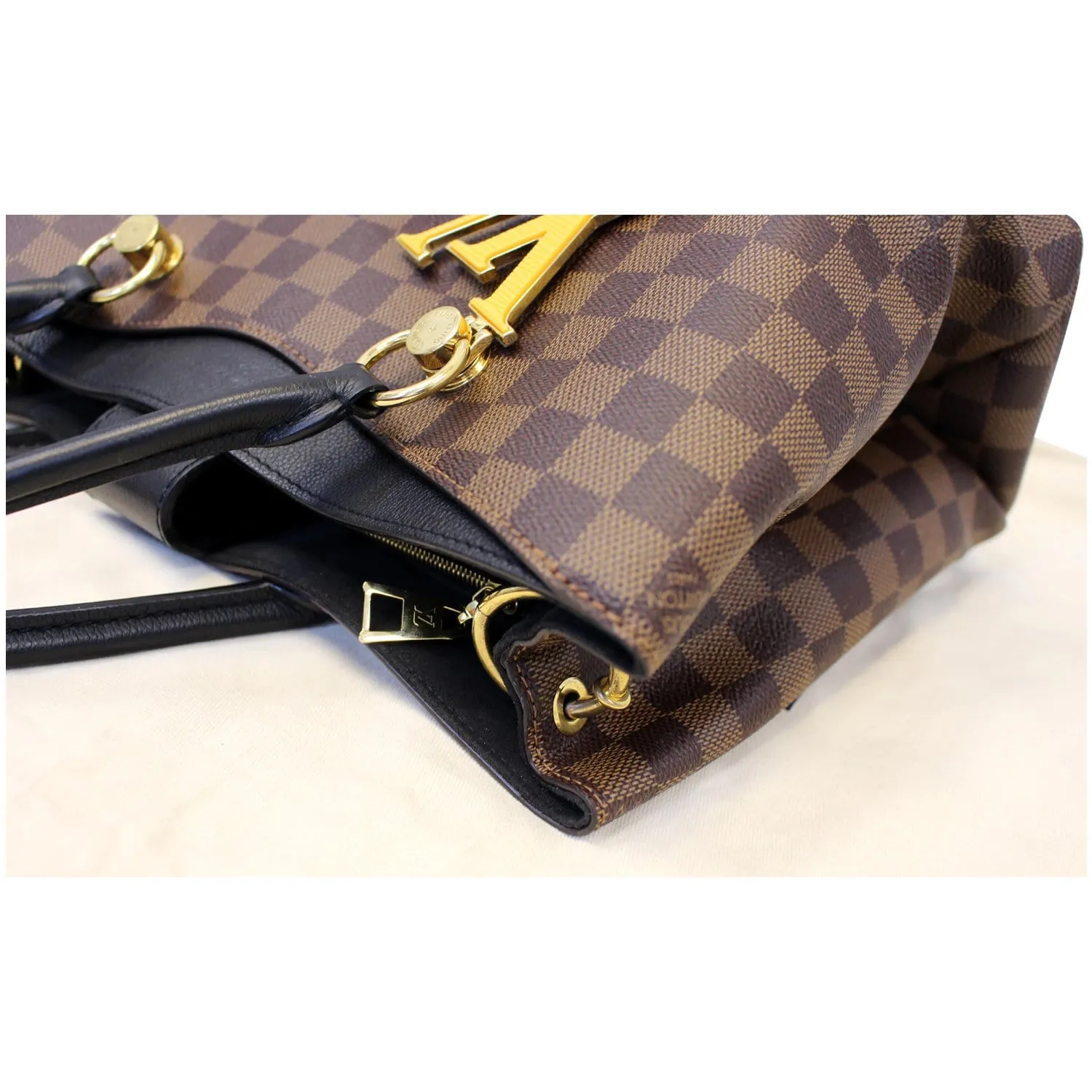 LOUIS VUITTON LV Riverside Damier Ebene Shoulder Bag Noir
