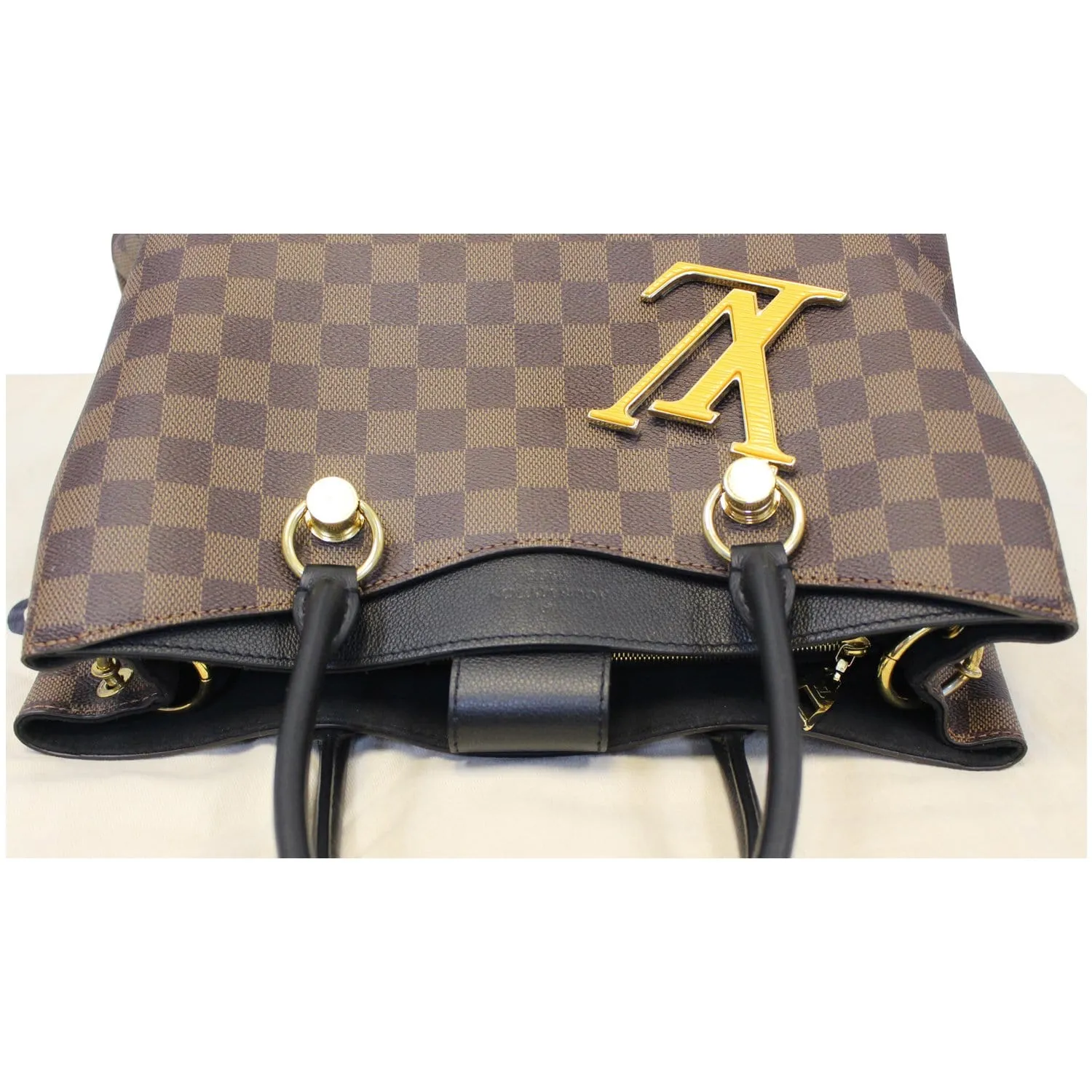 LOUIS VUITTON LV Riverside Damier Ebene Shoulder Bag Noir