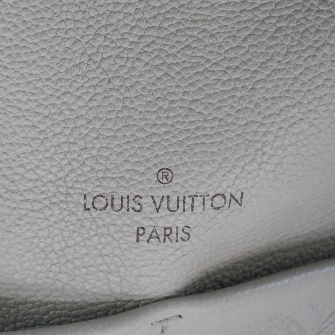 LOUIS VUITTON Maida Monogram Empreinte Leather Hobo Shoulder Bag Dune