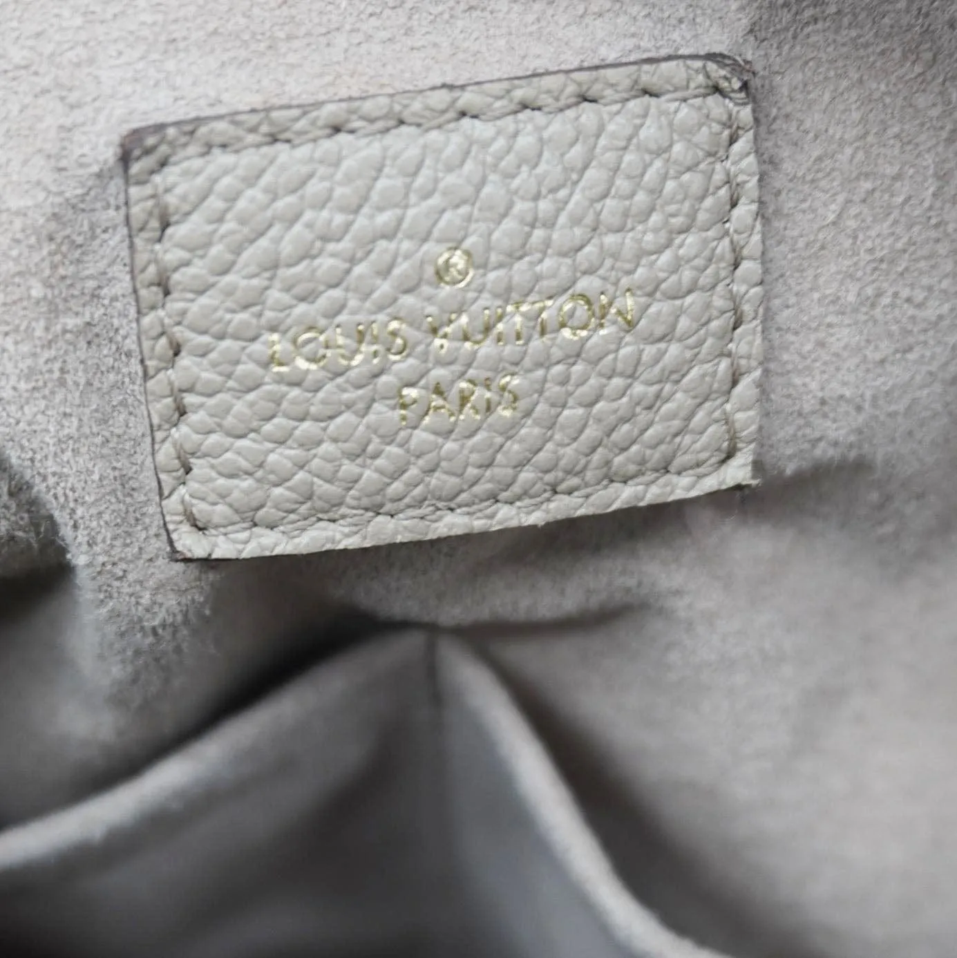 LOUIS VUITTON Maida Monogram Empreinte Leather Hobo Shoulder Bag Dune