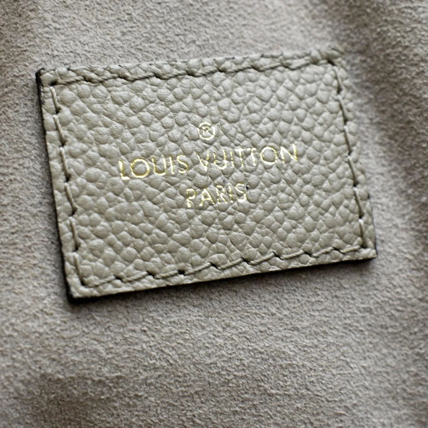 LOUIS VUITTON Maida Monogram Empreinte Leather Hobo Shoulder Bag Tourterelle