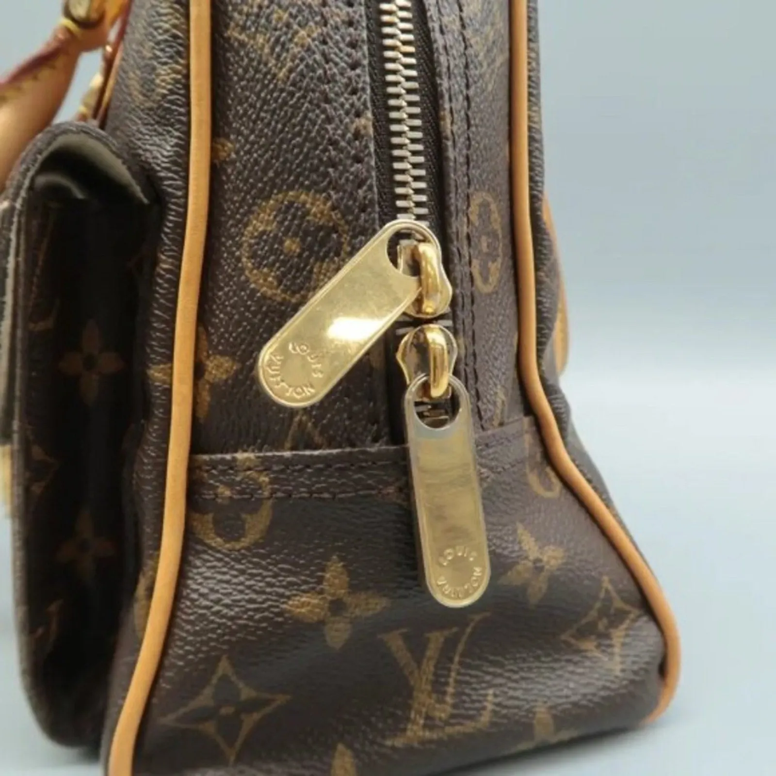 Louis Vuitton Manhattan Brown Monogram Canvas Tote