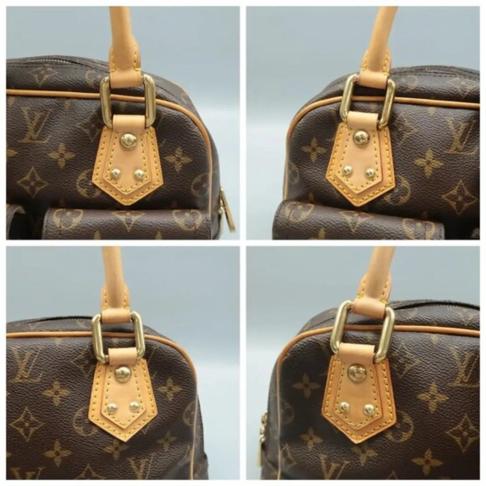 Louis Vuitton Manhattan Brown Monogram Canvas Tote