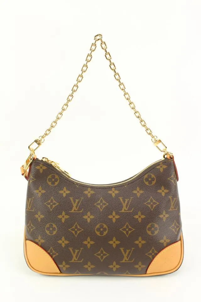 Louis Vuitton Monogram Boulogne NM Chain Hobo Crossbody Bag 33LK37S