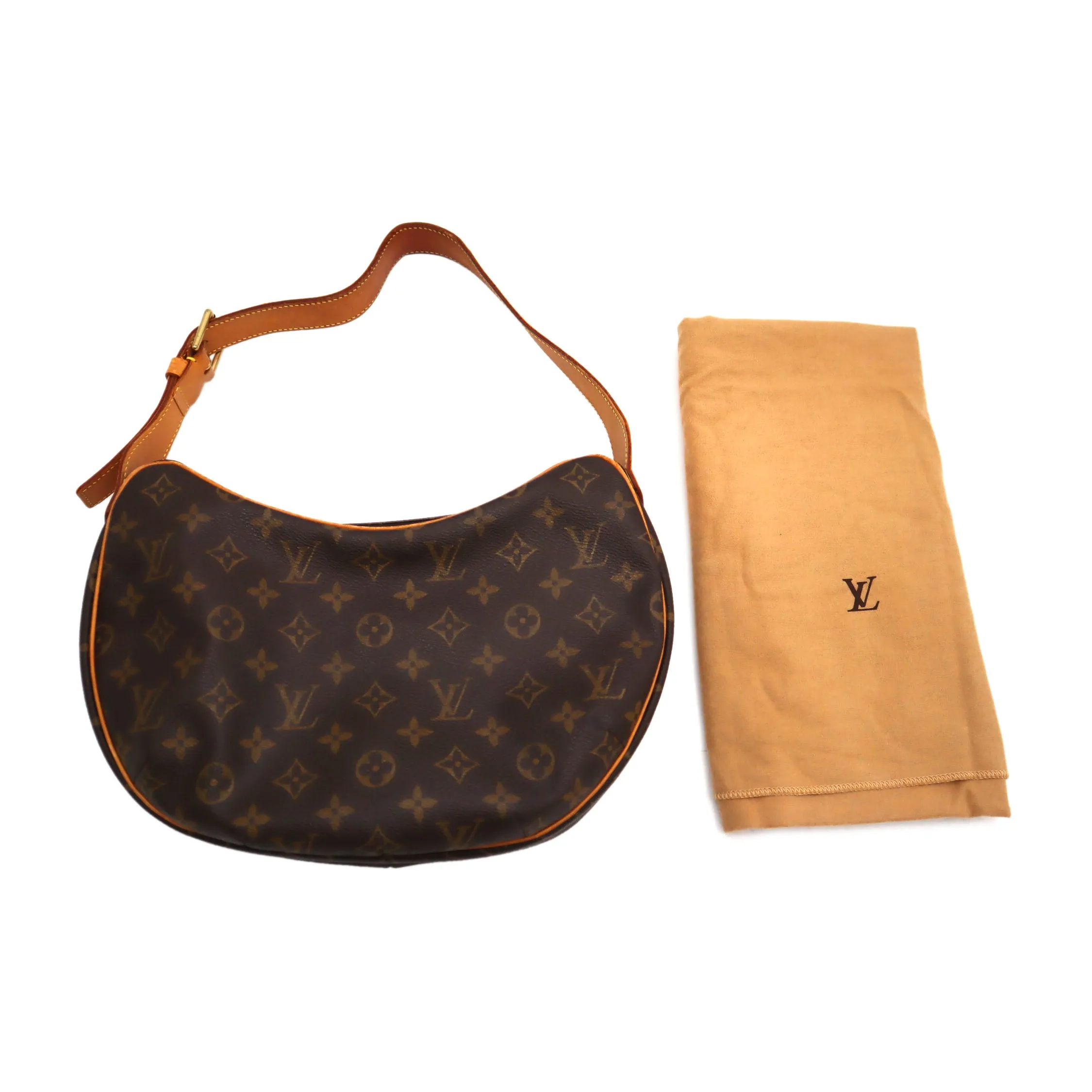 Louis Vuitton Monogram Canvas Croissant MM Shoulder Bag FL0023