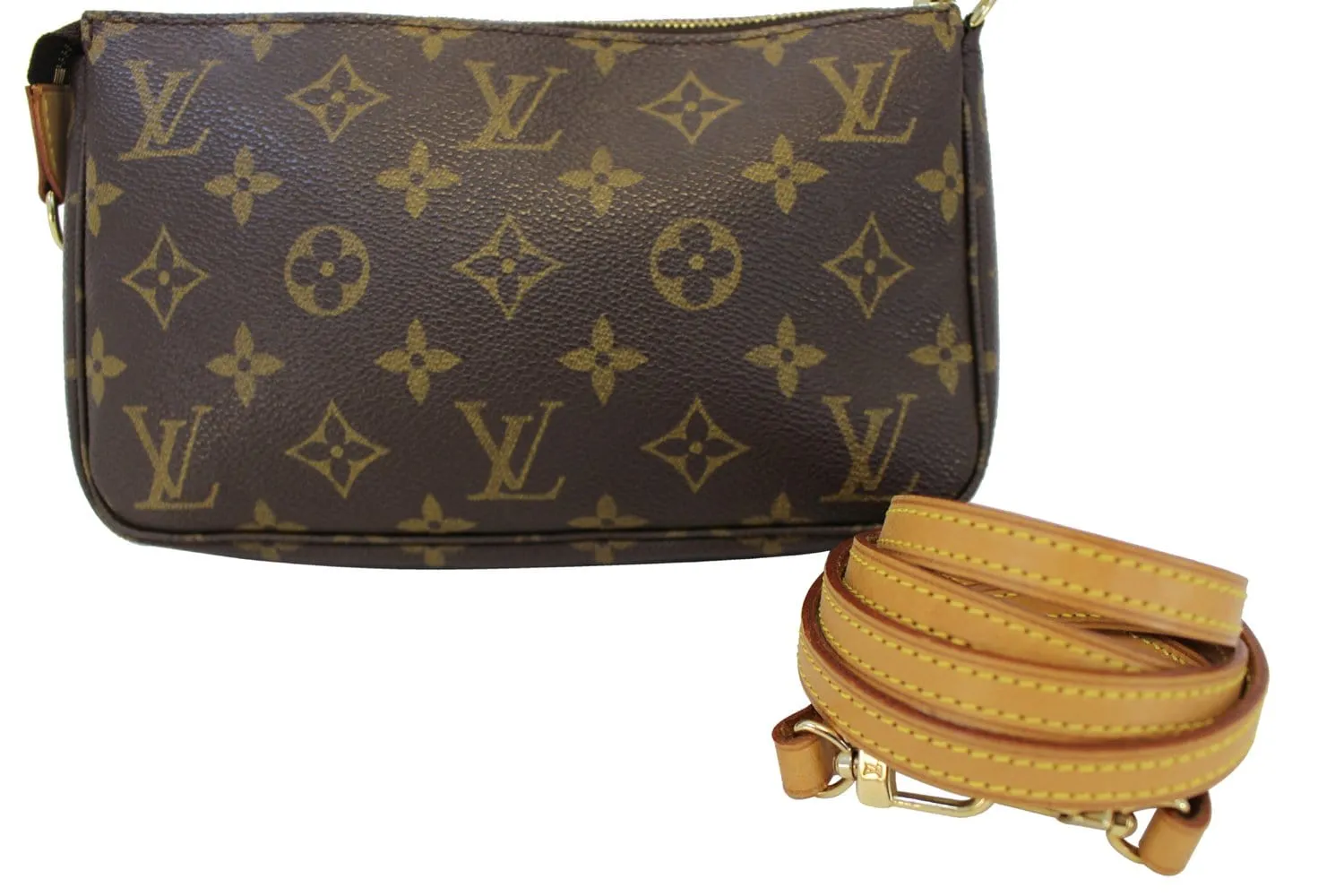 LOUIS VUITTON Monogram Pochette Accessoires Long Shoulder Pouch