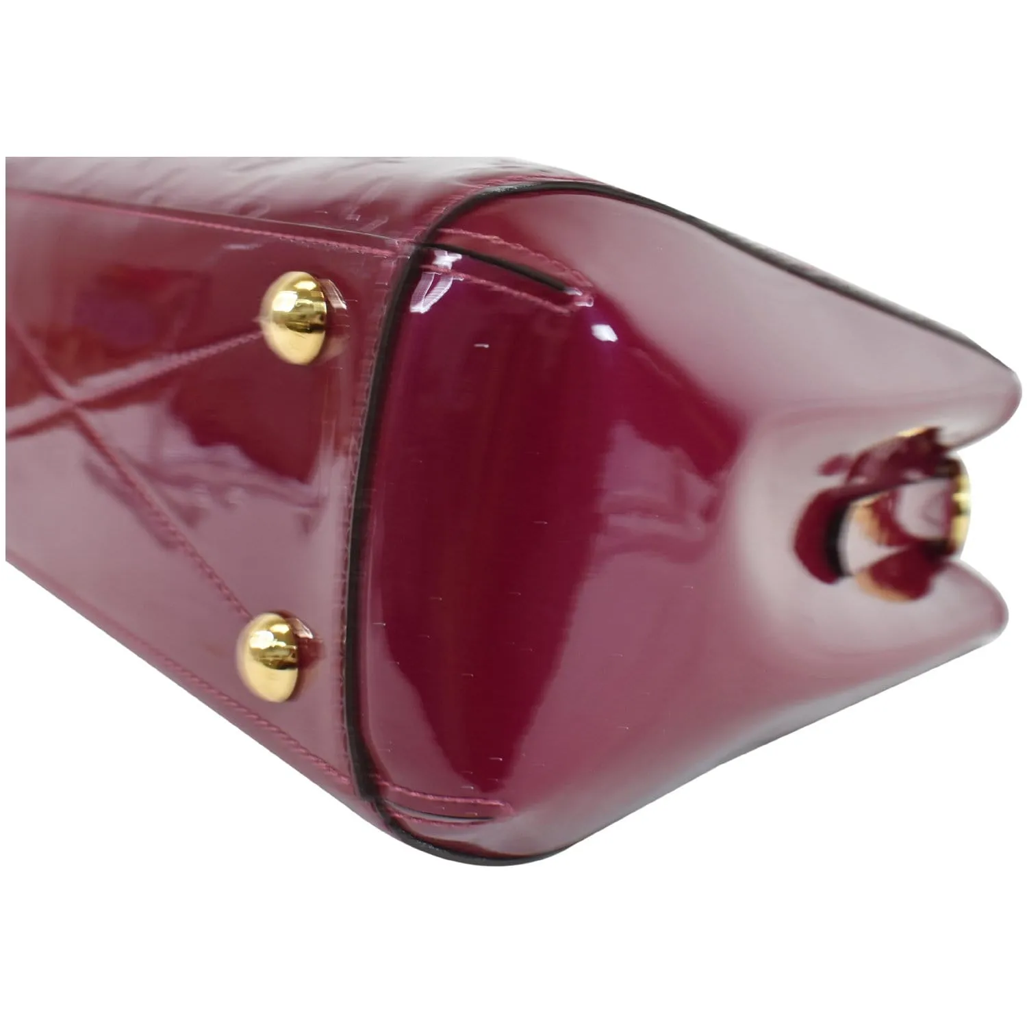 LOUIS VUITTON Montaigne BB Vernis Leather Tote Shoulder Bag Magenta